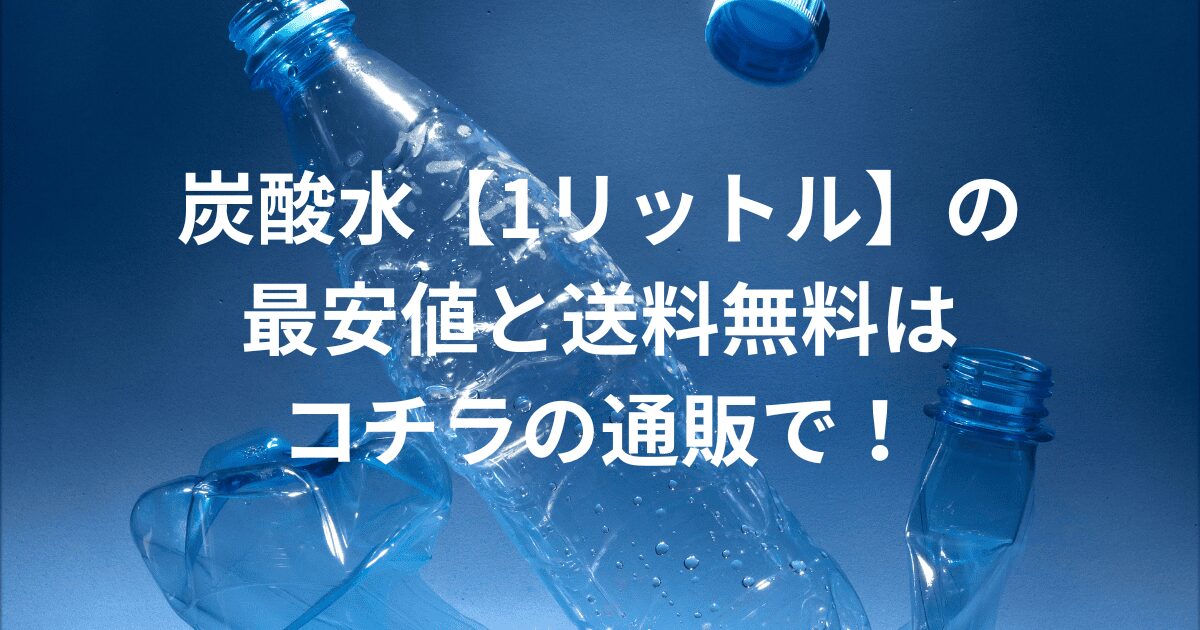 炭酸水 1リットル 最安値 送料無料