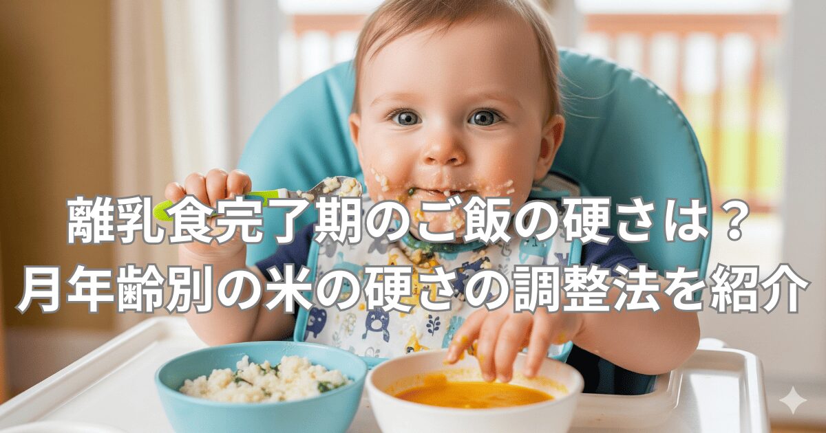 離乳食完了期 ご飯 硬さ