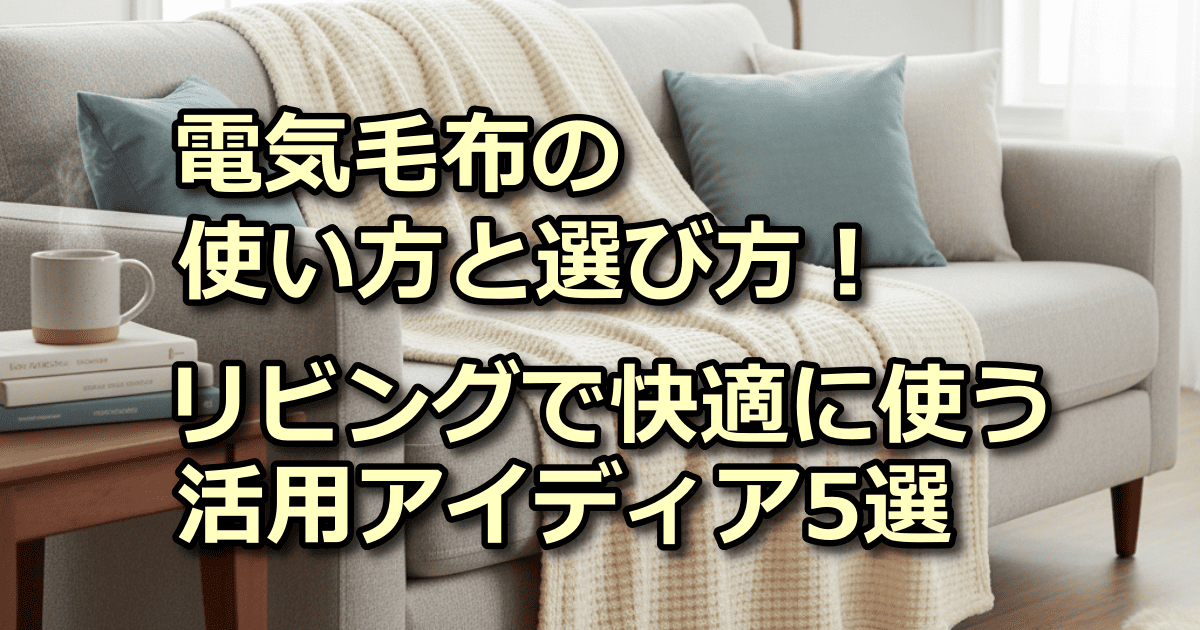 電気毛布 使い方 リビング