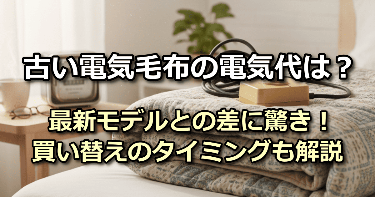 古い 電気布団 電気代